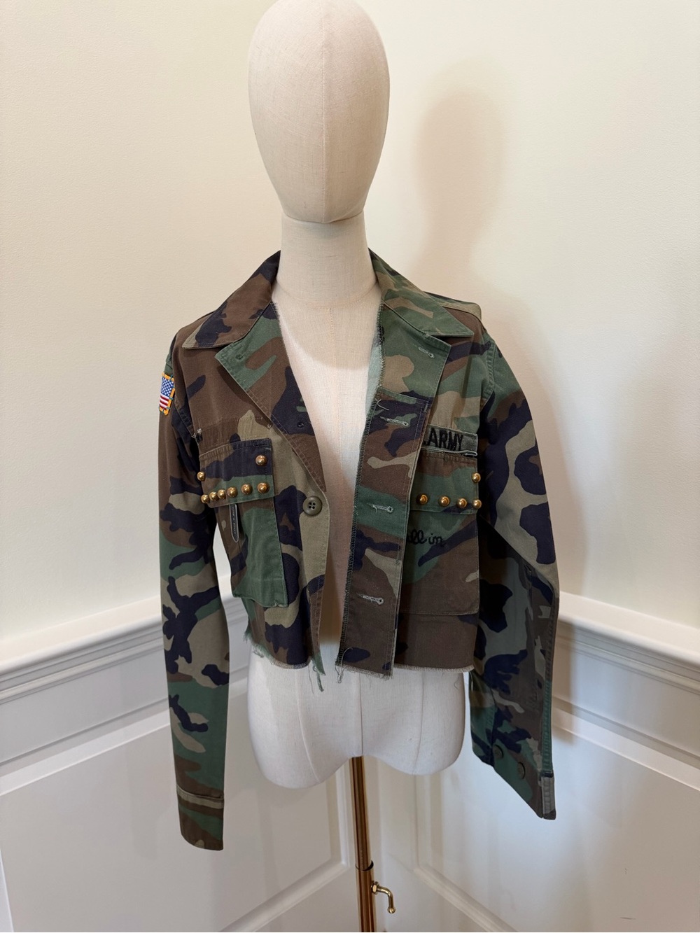 Rank and Sugar Studded Camo Pocket Jacket